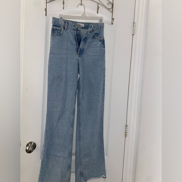 Zara relaxed / wide leg full length jeans - Picture 2 of 4